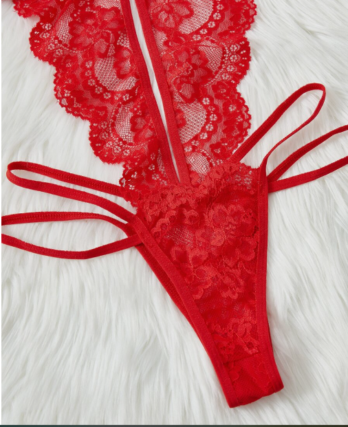 Body Encaje Arnés Passion Red